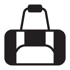 sport bag glyph icon