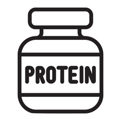protein line icon