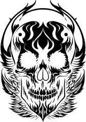 skull tattoo icon