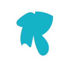 Blue abstract shapes vector 