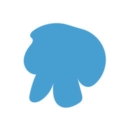 Blue abstract shapes vector 