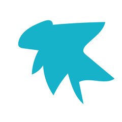 Blue abstract shapes vector 