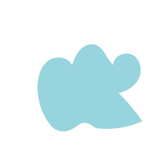 Blue abstract shapes vector 