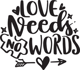Autism quotes design lettering vector