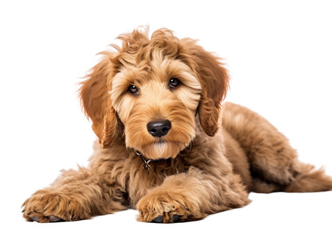 A Shepadoodle is a mixed-breed dog that is a cross between a German Shepherd and a Standard Poodle.