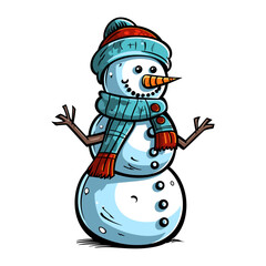 Snowman vector illustration