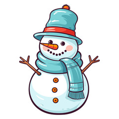 Snowman vector illustration