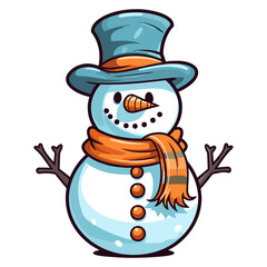 Snowman vector illustration