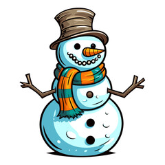 Snowman vector illustration