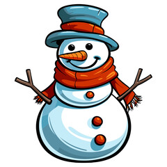 Snowman vector illustration