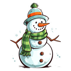 Snowman vector illustration