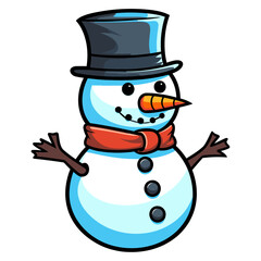 Snowman vector illustration