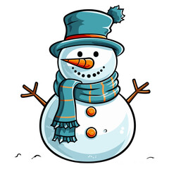 Snowman vector illustration