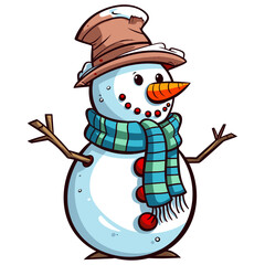 Snowman vector illustration