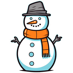 Snowman vector illustration