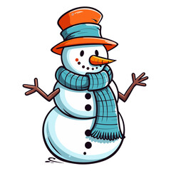 Snowman vector illustration