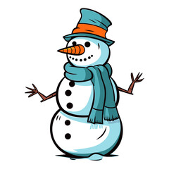 Snowman vector illustration