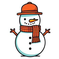 Snowman vector illustration