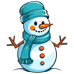 Snowman vector illustration