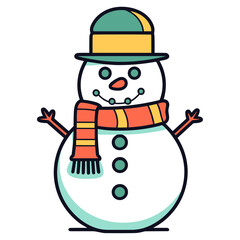Snowman vector illustration