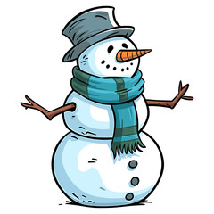 Snowman vector illustration