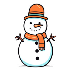 Snowman vector illustration