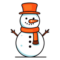 Snowman vector illustration
