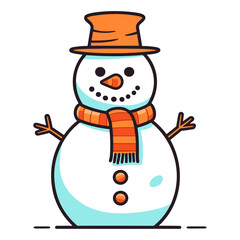 Snowman vector illustration