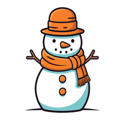 Snowman vector illustration