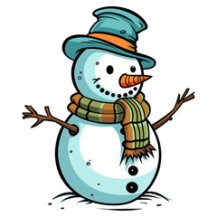 Snowman vector illustration