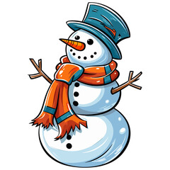 Snowman vector illustration