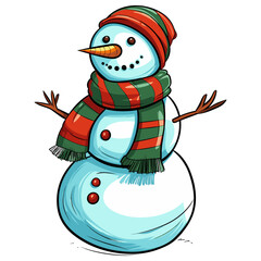 Snowman vector illustration