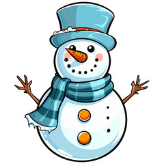 Snowman vector illustration