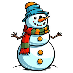 Snowman vector illustration