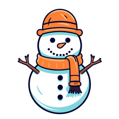 Snowman vector illustration