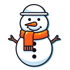 Snowman vector illustration