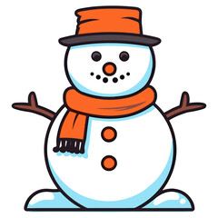 Snowman vector illustration