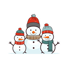 Snowman vector illustration