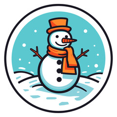 Snowman vector illustration