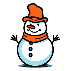 Snowman vector illustration