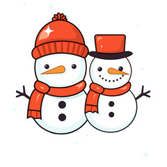 Snowman vector illustration