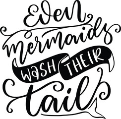 funny bathroom quote for a sign, wall d&eacute;cor, wood frame Hand painted brush pen modern calligraphy, sign background inspirational quotes and typography art lettering