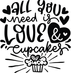 Kitchen lettering for Pot Holder, greeting card design, romantic illustration. Festive decoration. Invitation template. Vector