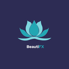 BeautiFX - Beauty salon logo design template. Spa and massage logo concept