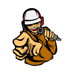 Illustration of a DJ