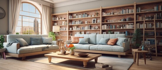 the living room interior