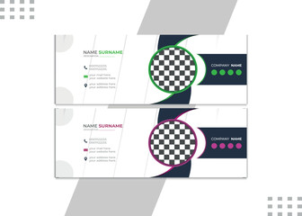 Business Email Signature Design Template Email Signature Design Template Business Email Signature Design Template Modern and minimalist or email footer template. Blue bundle email signature design.	
