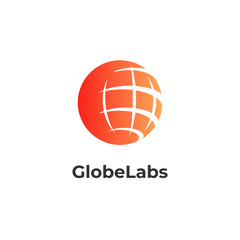 GlobeLabs - Adopts a globe logo design template, integrating a globe vector icon. Conveys the essence of a basketball ball logo concept.