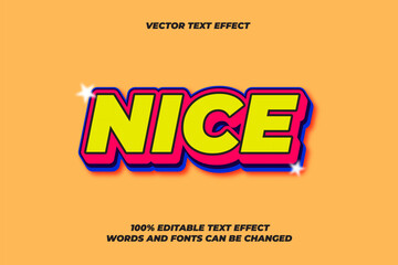 Editable text effect