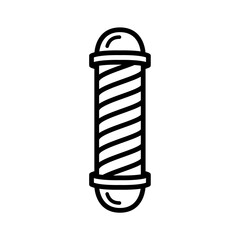 barber pole icon design vector template